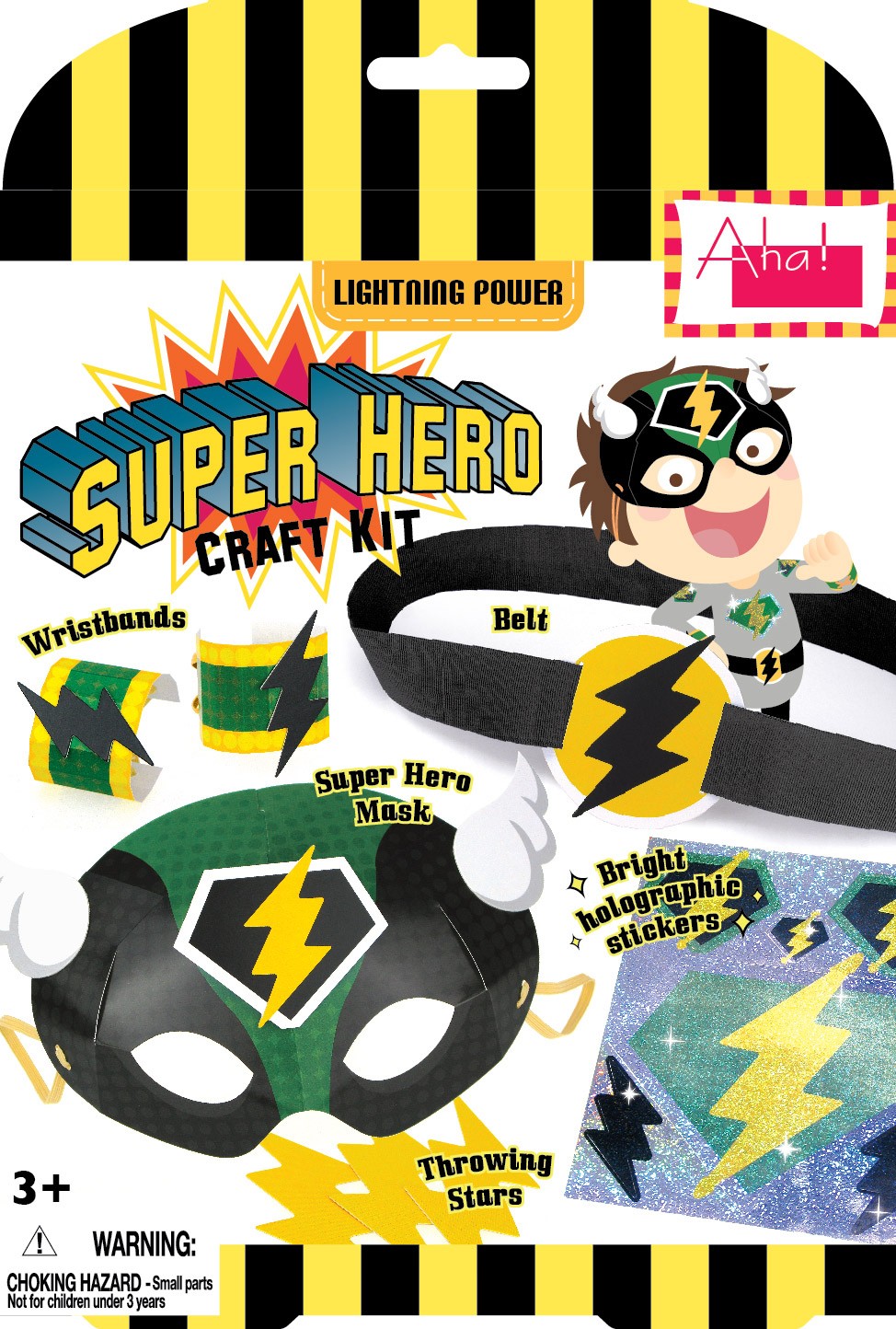 Two Design of Aha Design Super Hero Craft Kits
