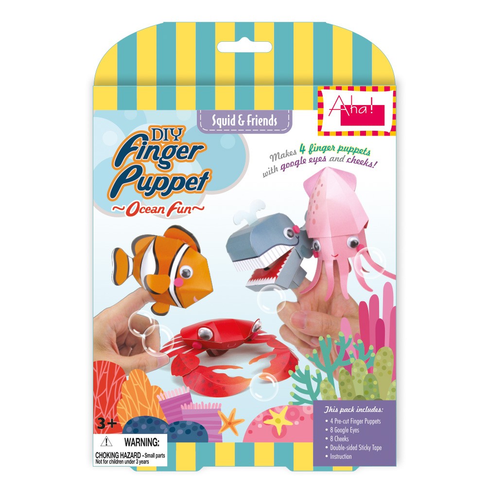 手指玩偶海洋奇趣系列DIY手工玩具 