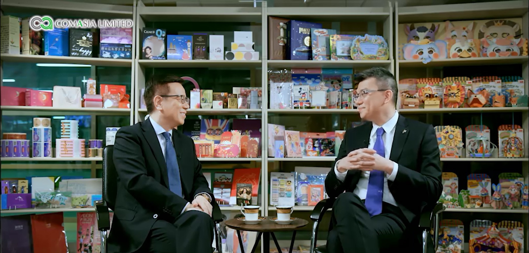 Advance Label Limited Managing Director Mr. Andrew Law interviewed by Mr. Chan Wing Luk broadcast on TVB