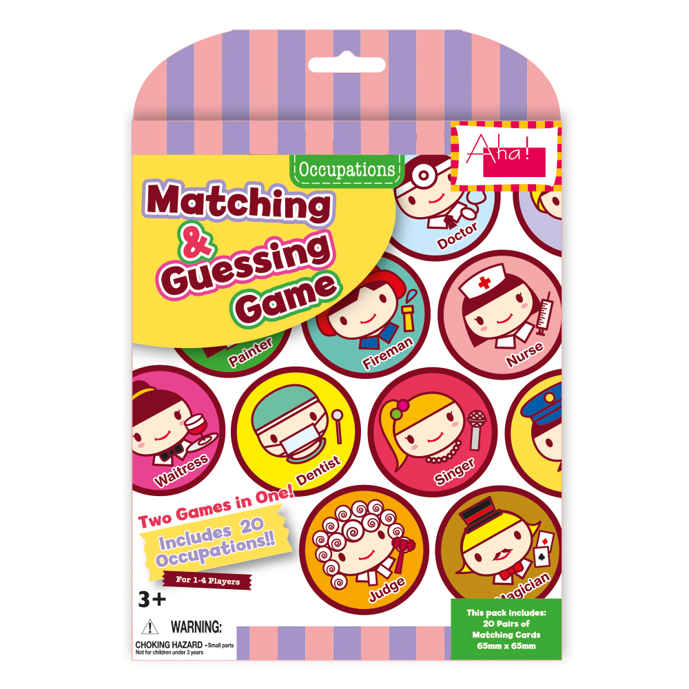 Aha Designs Matching and Guessing Game Educational Toy