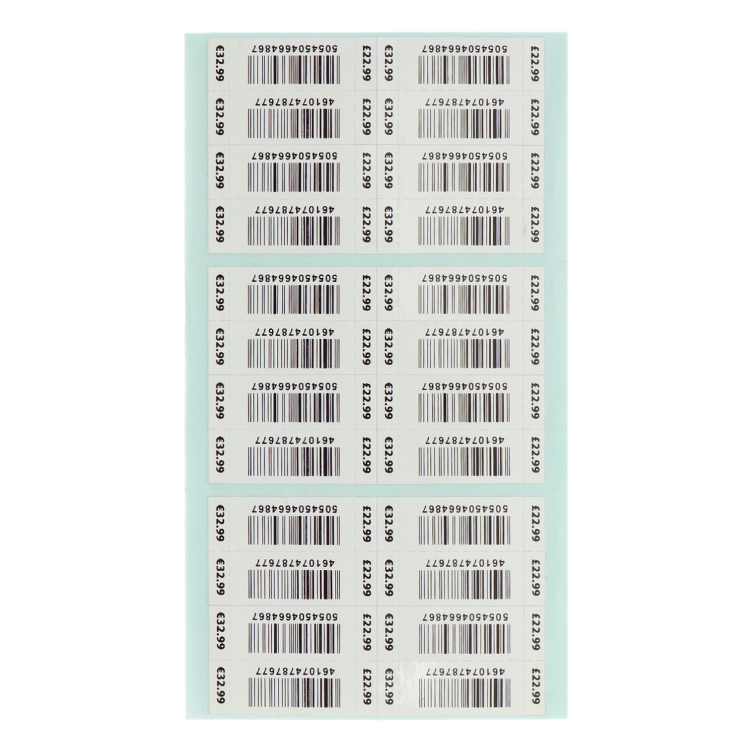 Barcode Label with Random Variable Data Number