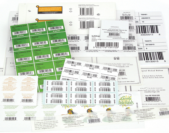 Barcode Label with Random Variable Data Number