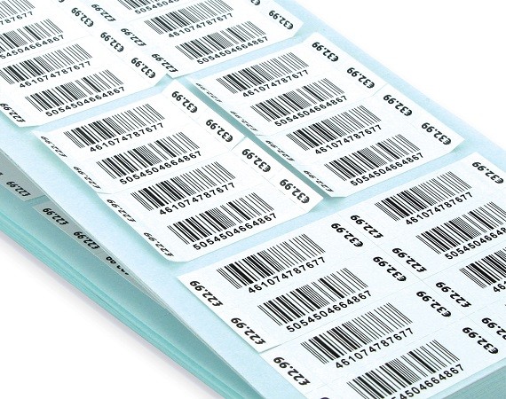 Barcode Label with Random Variable Data Number