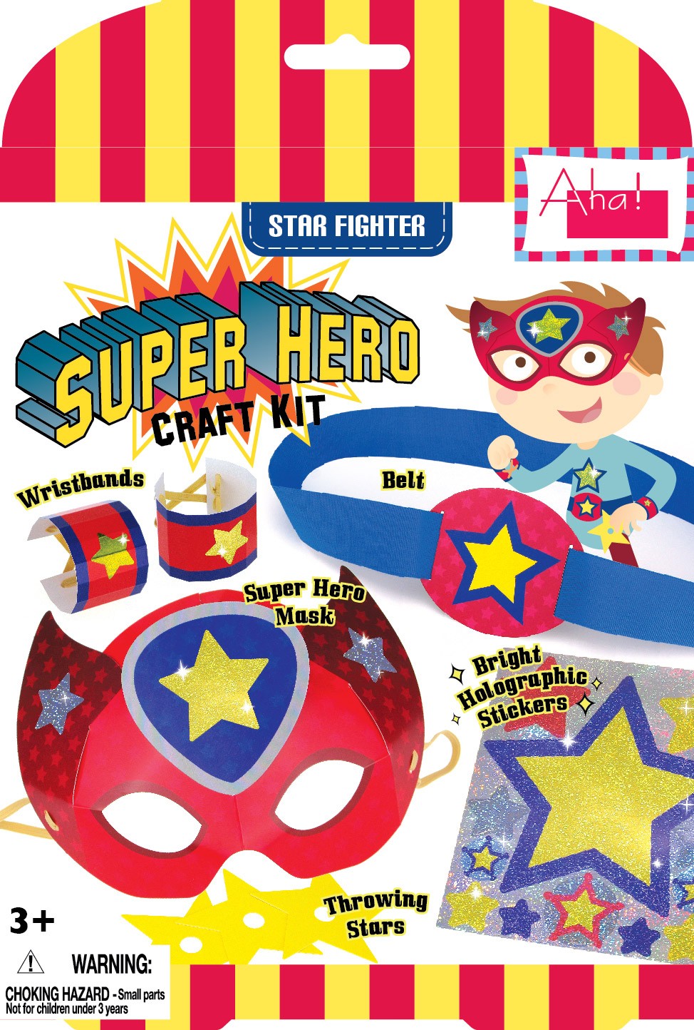 Two Design of Aha Design Super Hero Craft Kits