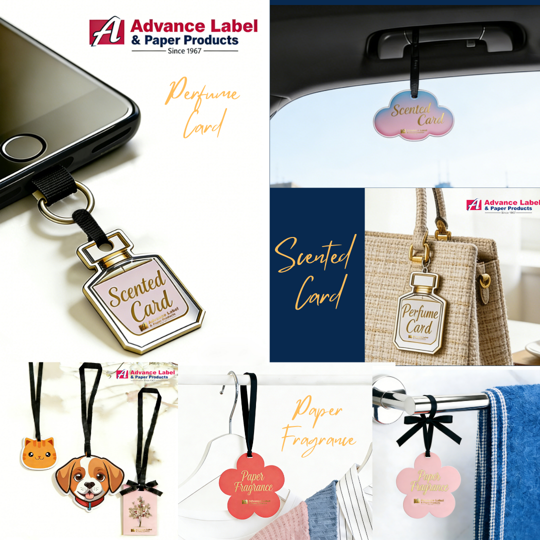 Customized Scented Cards / Hanging Aroma Cards / Air Freshener Cards /  Fragrance Card / Perfume Hanging Paper Cards / Scented Promotion Gifts 